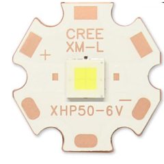 Cree XHP50.3 HI D4-1A en una placa de 20 mm