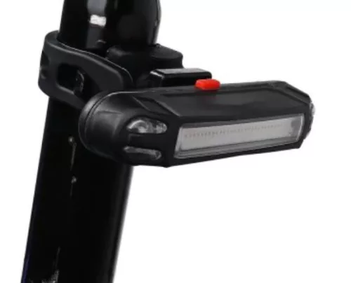 Rockbros A54BK Luz trasera USB resistente al agua para bicicletas - Rojo