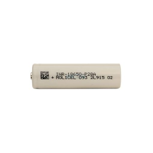 Molicel INR18650-P28A li ion batería, parte superior de botón