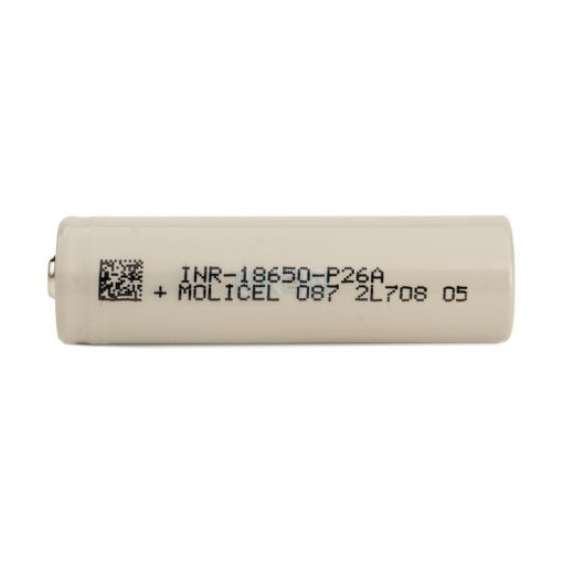 Molicel INR18650-P26A li ion batería, parte superior de botón