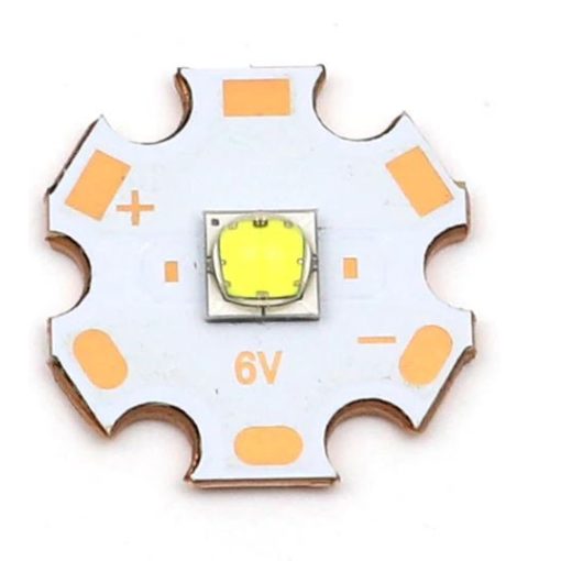 LED GT-FC40 de 12V, 4A, 90+ CRI, 3500 LM, de 7x7 mm en placa de 20 mm.