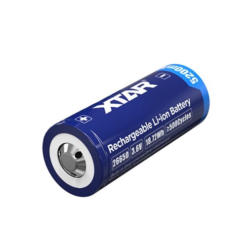 XTAR 26650 - 5200mAh, 3.6V - 3.7V Li-Ion batería protegida