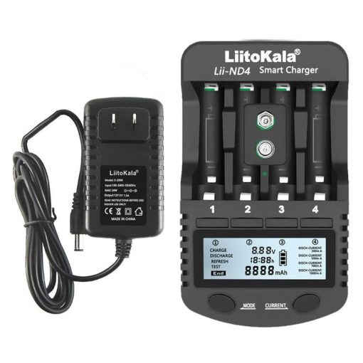 LiitoKala Lii-ND4 1.2V NiMH/Cd Cargador de Batería 