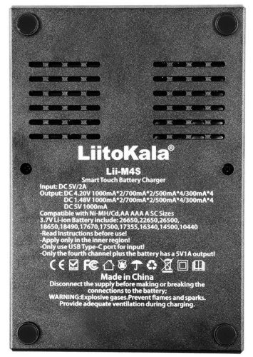 LiitoKala Lii-M4S cargador de batería 