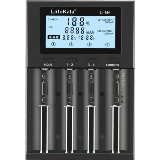 Cargador de batería Liitokala M4