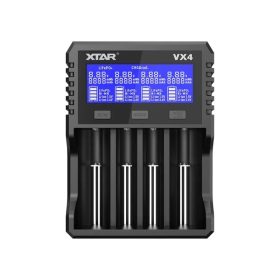  Cargador de baterías Xtar VX4 con función de prueba para TODAS las baterías