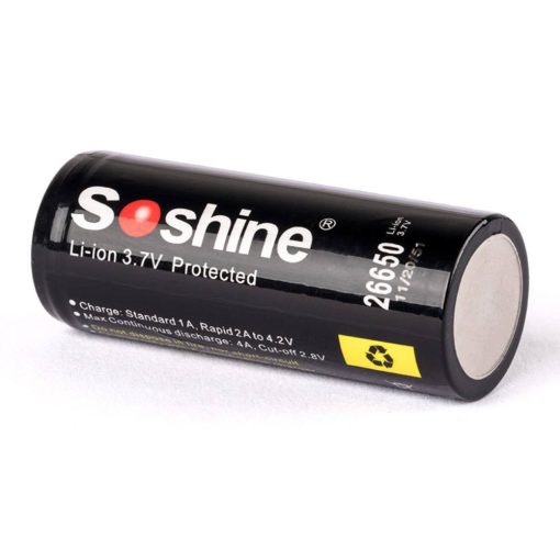 Soshine Li-ion 26650 Protegida batería