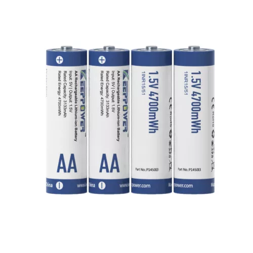 Keeppower P1450I3 AA 1,5 V batería Li-ion 3133 mAh / 4700 mWh – pack de 4