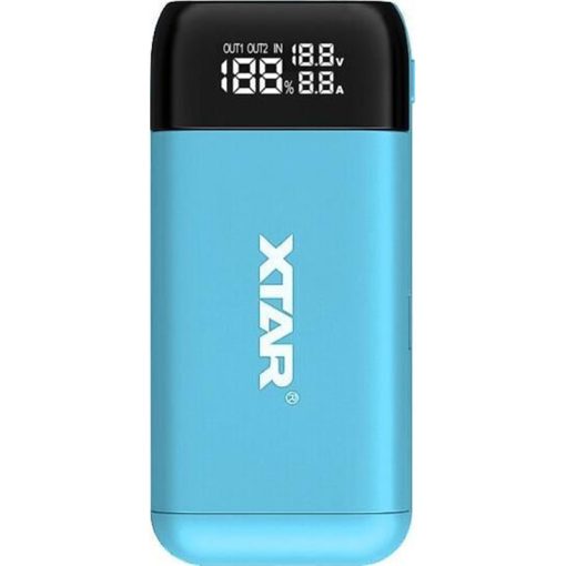 XTAR PB2SL banco de energía / cargador de batería - azul