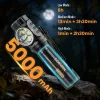 Linterna frontal SOFIRN HS43 3200lm con luz roja 660nm, recargable USB-C