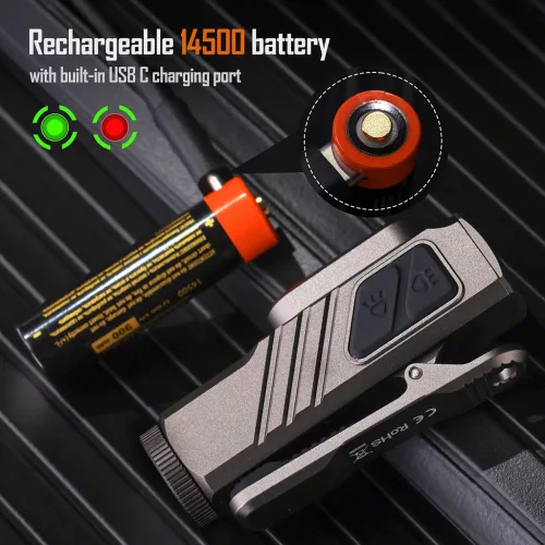 Linterna mini Sofirn ST10 con clip