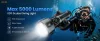 Linterna de buceo Sofirn SD11, 5000LM, CRI 90, linterna impermeable recargable con luz roja de 660NM, 3000K-6500K, USB-C, IPX8, con montura de 1/4", cordón, para fotografía submarina, pesca, trabajos acuáticos
