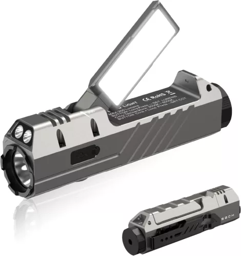 Linterna EDC Wurkkos HD05 4 en 1 – 3100 lm, 335 m, UV, luz roja y luz lateral giratoria
