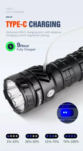 Linterna Lumintop Mach 5.0 con 15.000 lúmenes y alcance de 1200 m