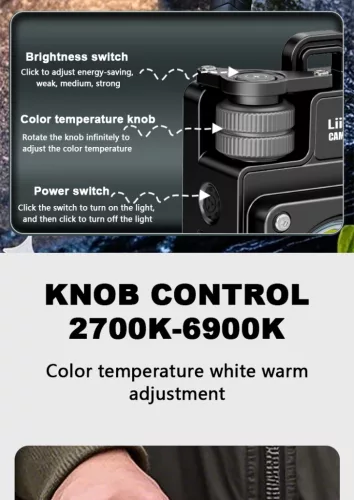 Linterna multifuncional LiitoKala XY-009 para camping – 3500 lúmenes, impermeable IPX4, magnética y portátil para uso exterior.