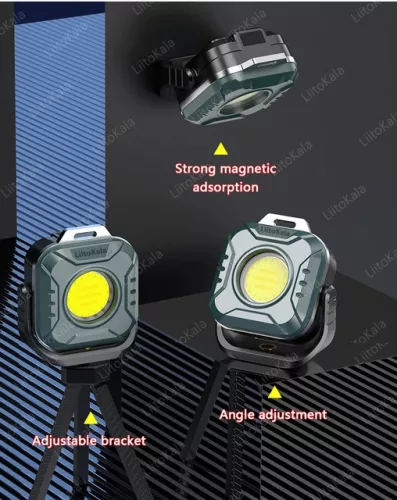 Mini luz de trabajo LiitoKala LF-986 LED+COB 500LM Interfaz de carga Type-C 5V1A Entrada Batería incorporada 1200mAh