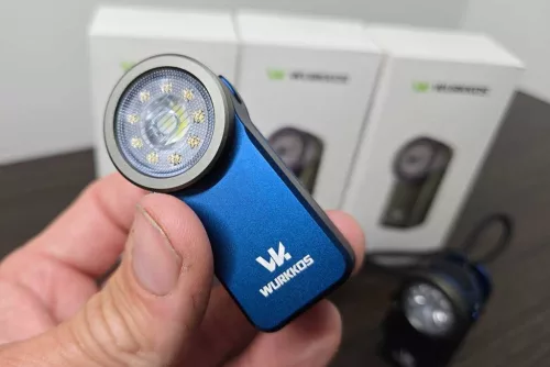  Linterna Wurkkos HD03 recargable EDC con clip, 680 lúmenes, Azul