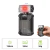 Linterna EDC con clip WURKKOS HD04 – 750LM, cabezal giratorio de 180°, foco/luz difusa/RGB para exteriores, trabajo y emergencias
