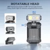 Linterna EDC con clip WURKKOS HD04 – 750LM, cabezal giratorio de 180°, foco/luz difusa/RGB para exteriores, trabajo y emergencias