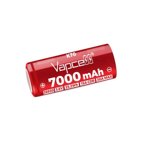 Batería Li-ion recargable Vapcell K70 26650 7000 mAh