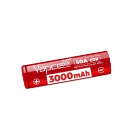   Batería li-ion recargable Vapcell Z30 18650 con una capacidad de 3000 mAh y una descarga máxima de 80 A