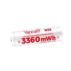 Vapcell W33 AA 3360mWh 1.2V Pilas recargables