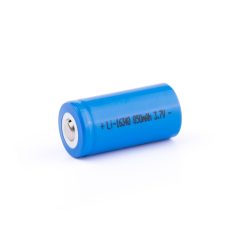   16340  850mAh, 3.6V - 3.7V Li-ion batería, parte superior de botón