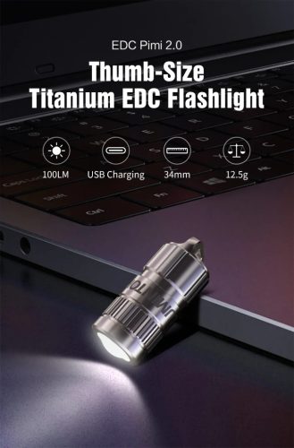 Linterna mini de titanio Lumintop EDC Pimi 2.0