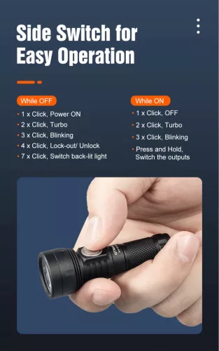 Linterna EDC recargable Lumintop GT NANO PRO 3.0 para llavero – 1600 lúmenes