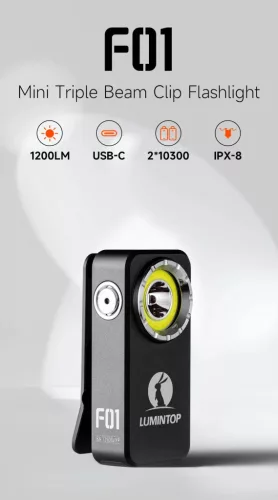 Linterna EDC Lumintop F01 con hasta 1200 lúmenes y alcance de 182 metros