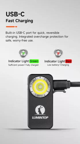Linterna EDC Lumintop F01 con hasta 1200 lúmenes y alcance de 182 metros