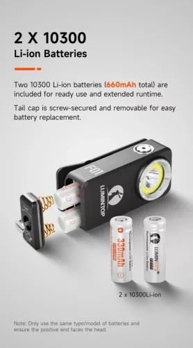 Linterna EDC Lumintop F01 con hasta 1200 lúmenes y alcance de 182 metros - verde